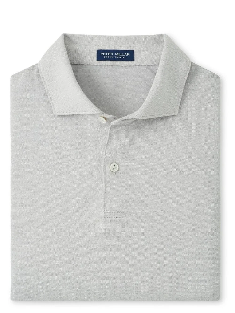 Peter Millar Albatross Piqué Polo ~ Gale Grey MF25XK55E | Mens: XL *NWT ($128)